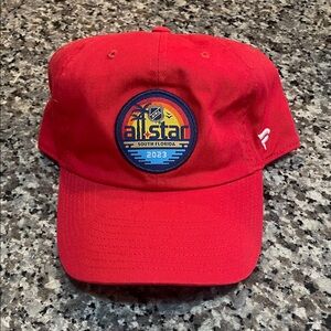 Fanatics Red Cotton Baseball Cap with Logo Patch